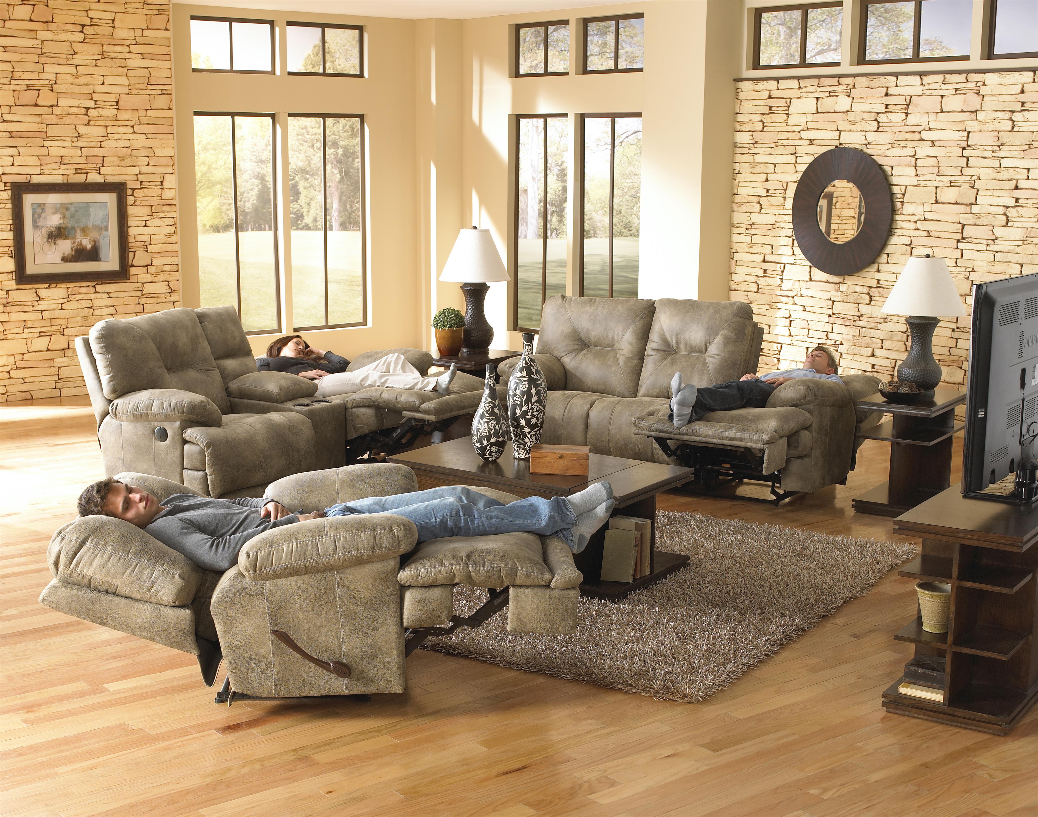 Loveseat with top fold down console